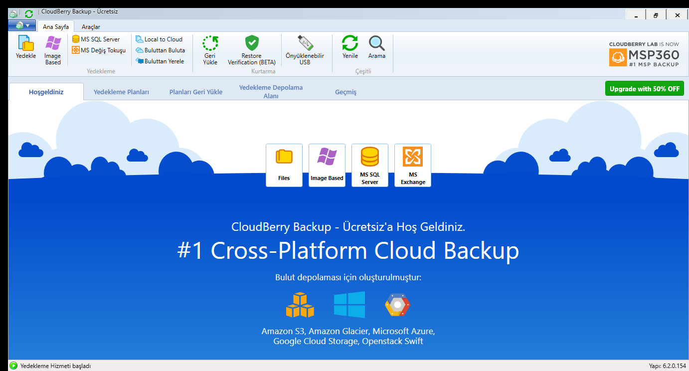 CloudBerry Backup - Ücretsiz