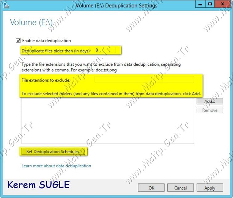 Microsoft Server 2012 File and Storage Server: DeDuplication ve ReFs