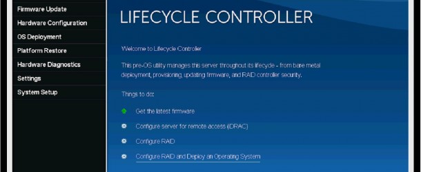 IDRAC ile birlikte Lifecycle Controlle üzerinden Raid ve Os Deploymend