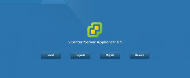 Vcenter 6.5 Virtual Appliance Kurulum